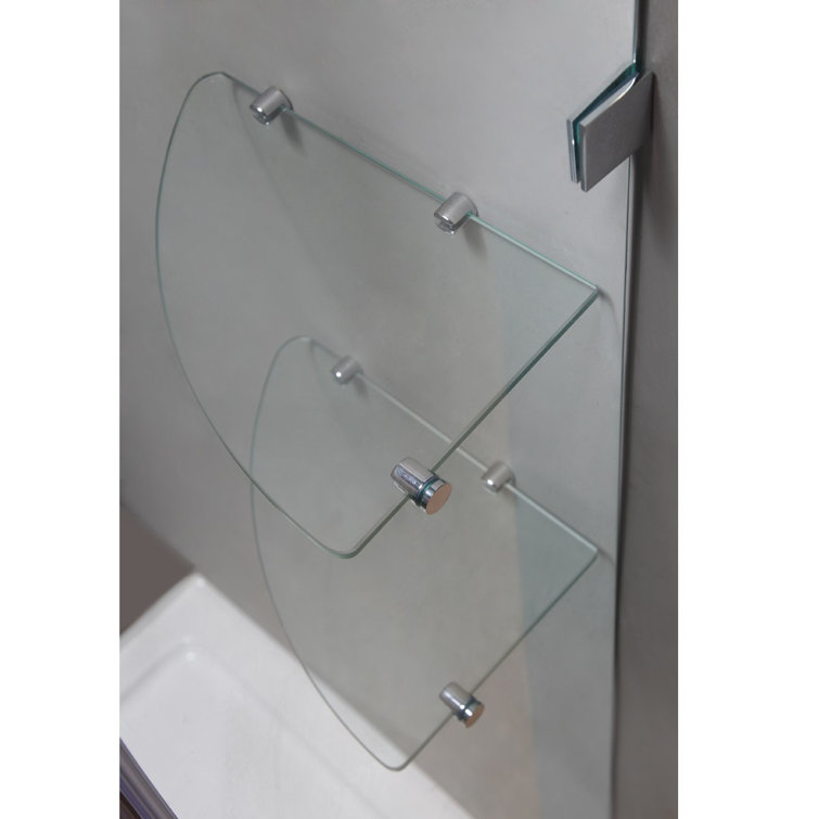Aston Neoscape GS 42.81" x 72"Semiframeless Neoangle Hinged Shower
